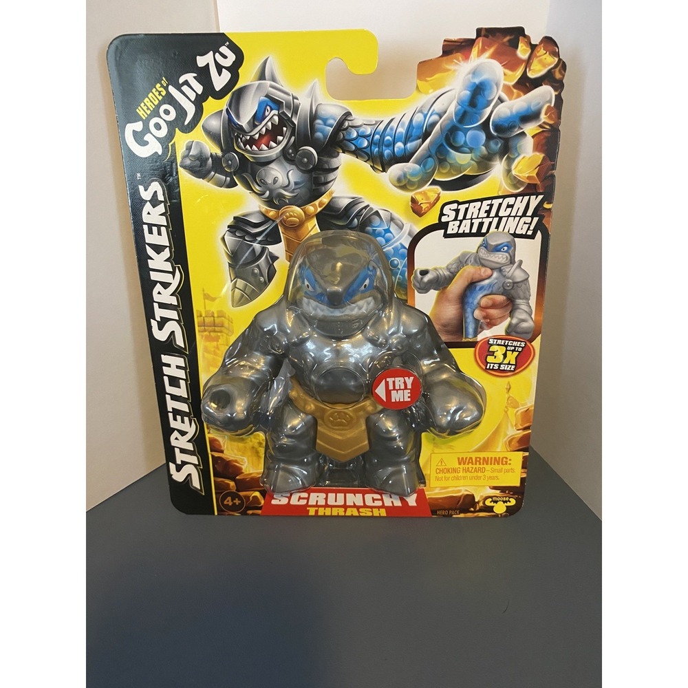 Heroes of Goo Jit Zu Stretch Striker Trash Shark Stretchy Action Figure NEW